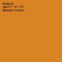 #D98325 - Brandy Punch Color Image